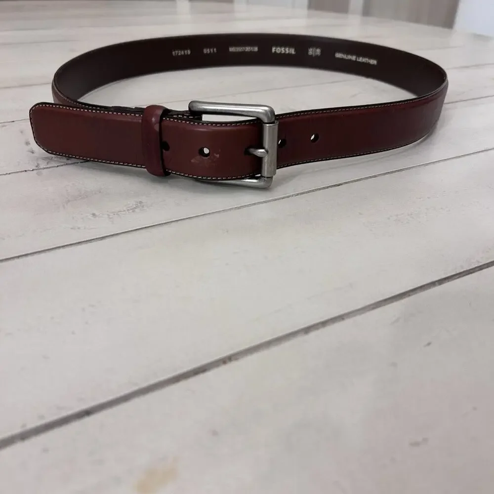 mens fossil belt Size 38